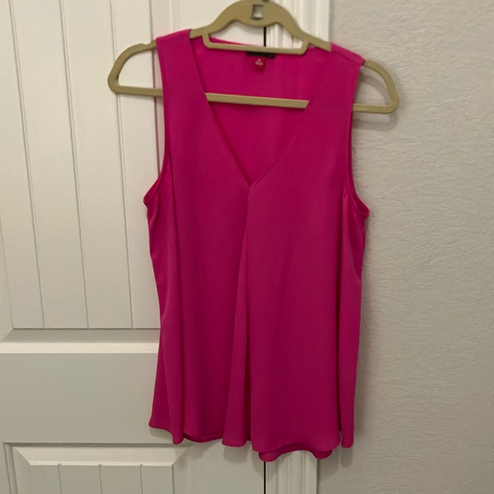 Vince Camuto Fuchsia Sleeveless Blouse